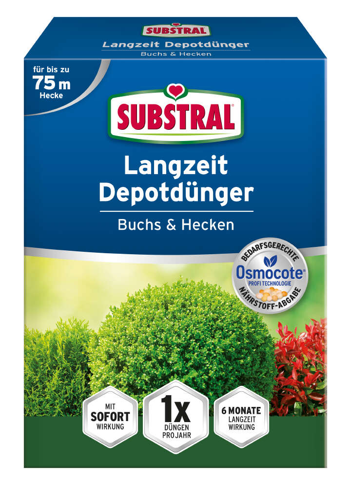 SUBSTRAL Langzeit Depotdünger Buchs & Hecken